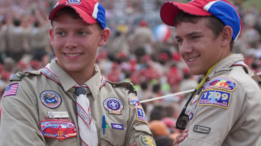 Two Scouts at National Jamboree