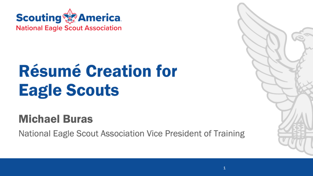 Résumé Creation for Eagle Scouts